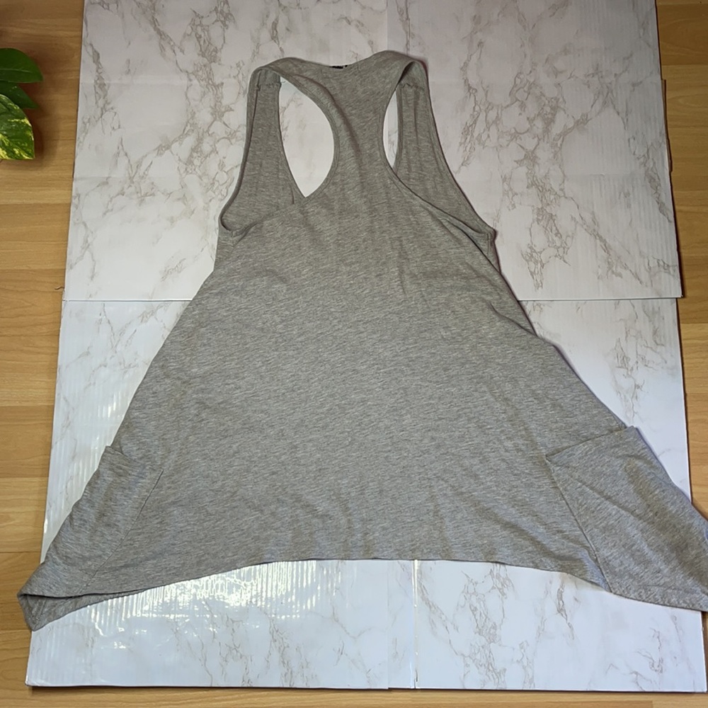 Lengthy Racerback Tank With Side Pockets - Picture 9 of 12